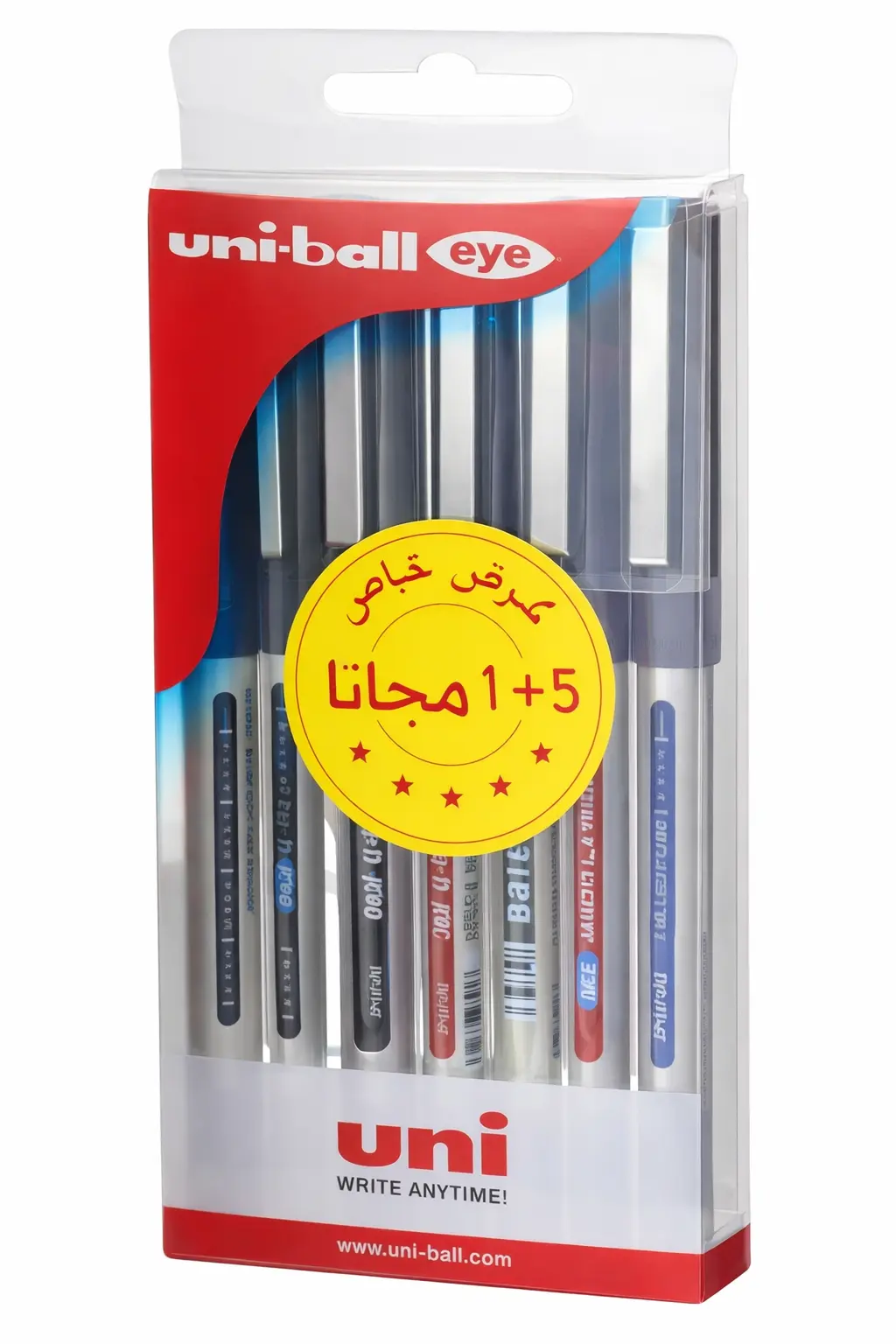 Uni-Ball Pen 0.7 Set Of 6 Color - view 3